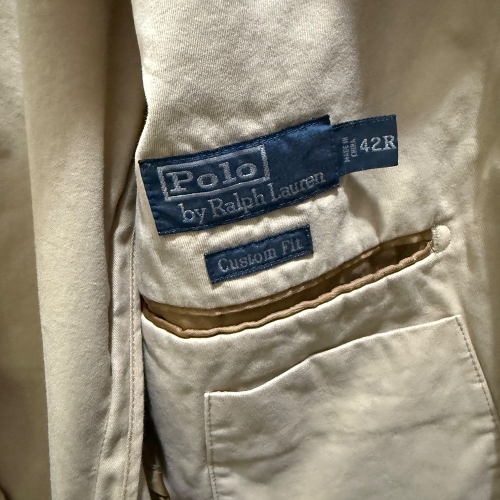 Polo Ralph Lauren Khaki Cotton Unlined Sport Jacket - Picture 2 of 13